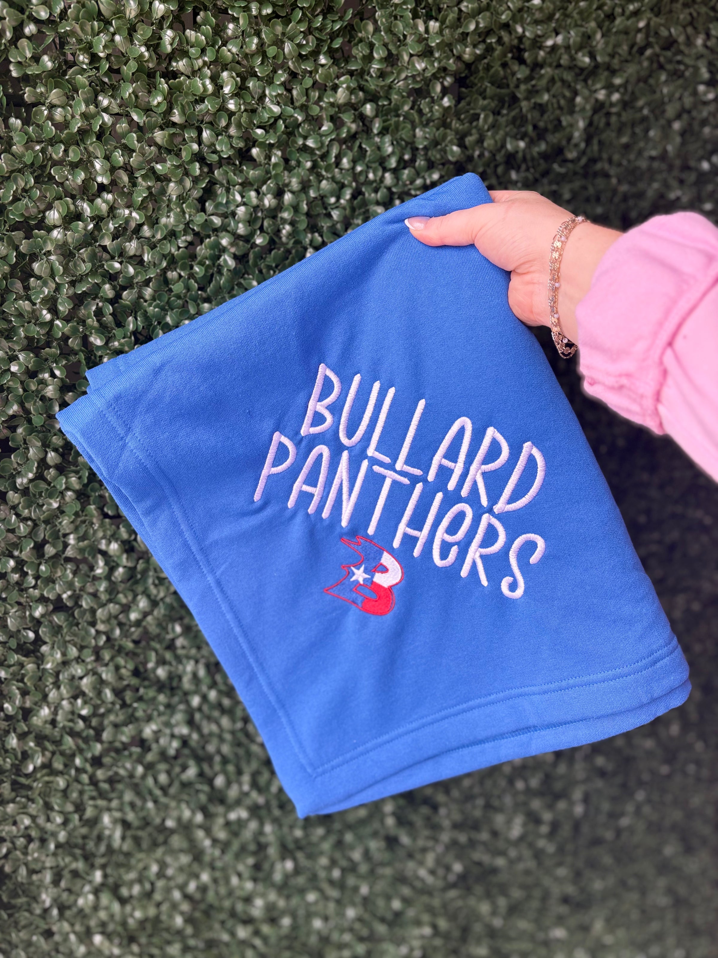 Bullard Panthers Embroidered Stadium Blanket