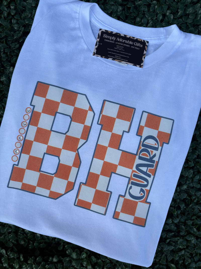 Checkered BH Rhinestone Tee