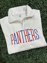CUSTOM Two Color Embroidered Team Quarter Zip