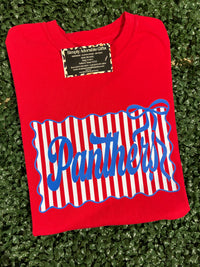 Panthers Stripe Bow Tee