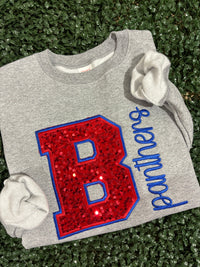 Bullard Panthers Sequin B Applique Sweatshirt