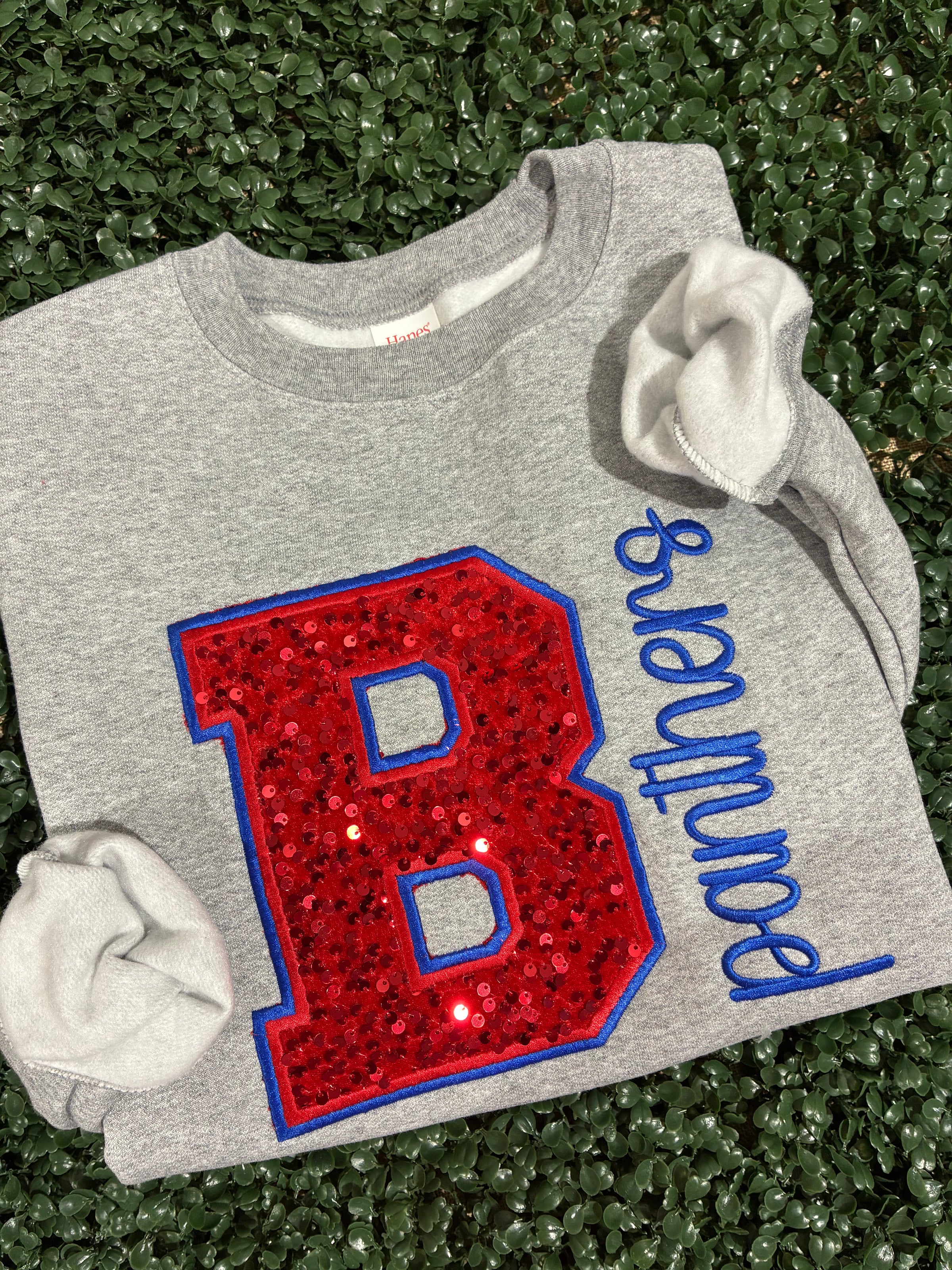 Bullard Panthers Sequin B Applique Sweatshirt