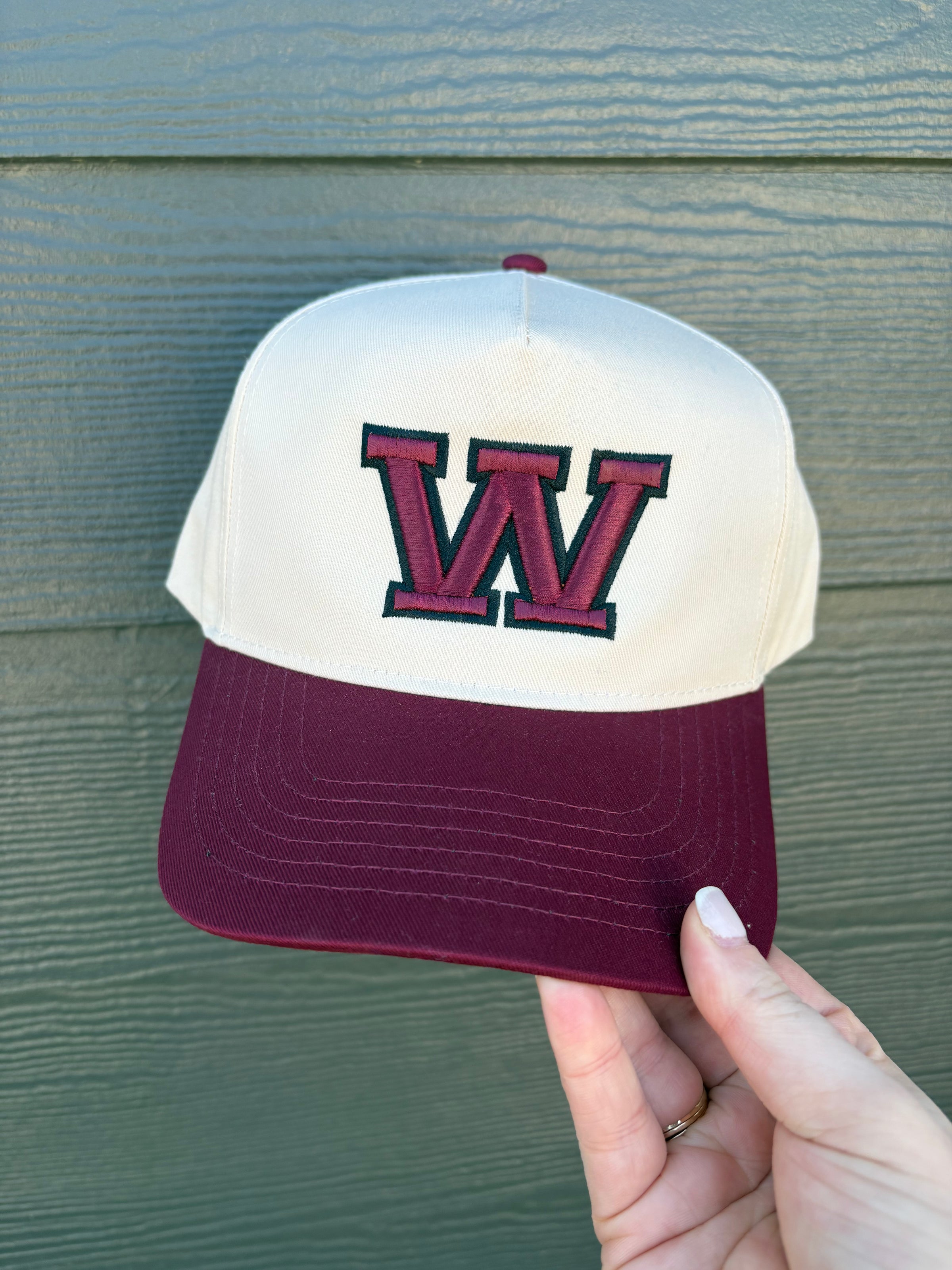 Whitehouse W Puff Embroidered Trucker Hat