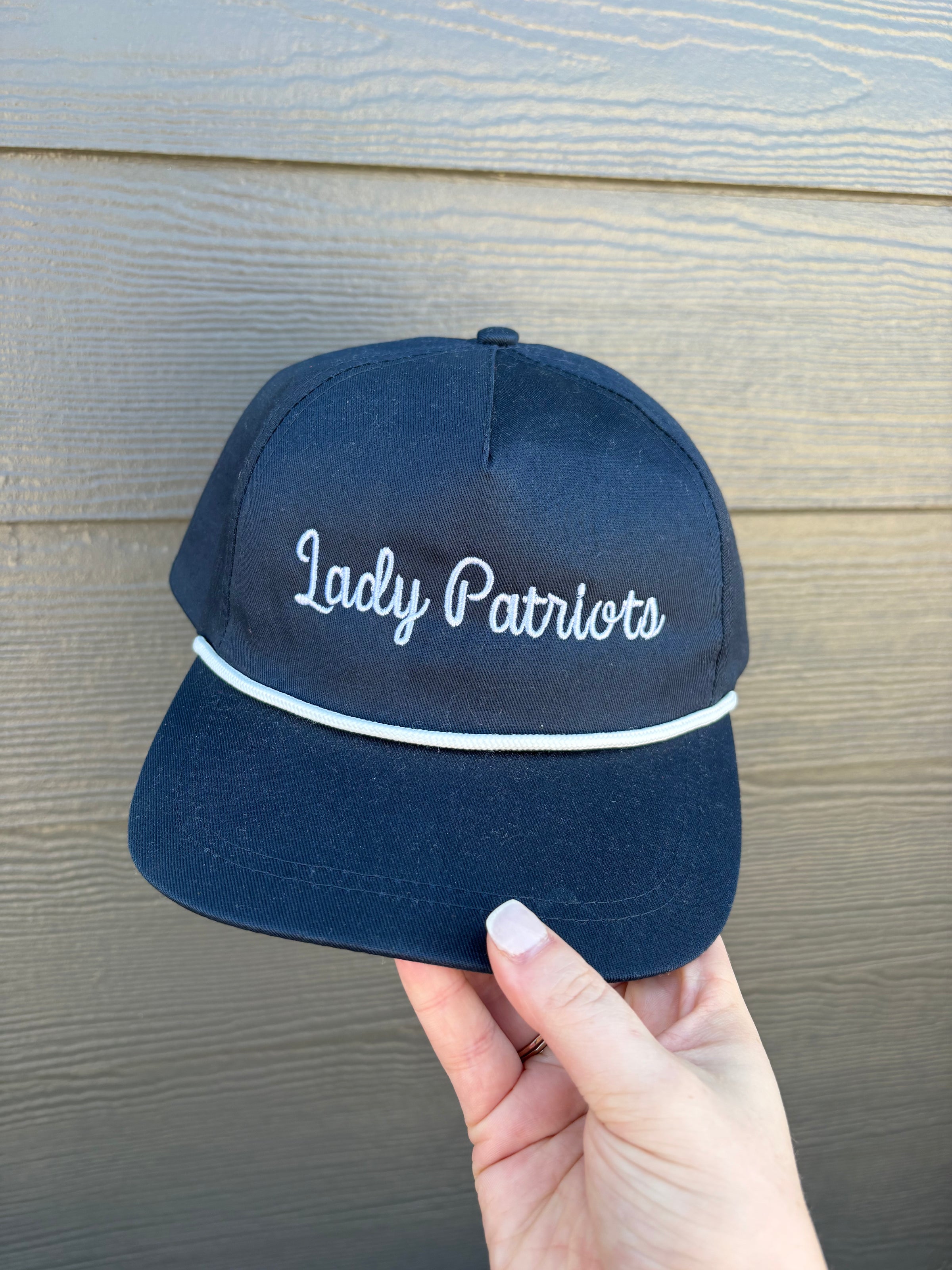 Lady Patriots Port Authority Snap Back Rope Hat - Solid Navy