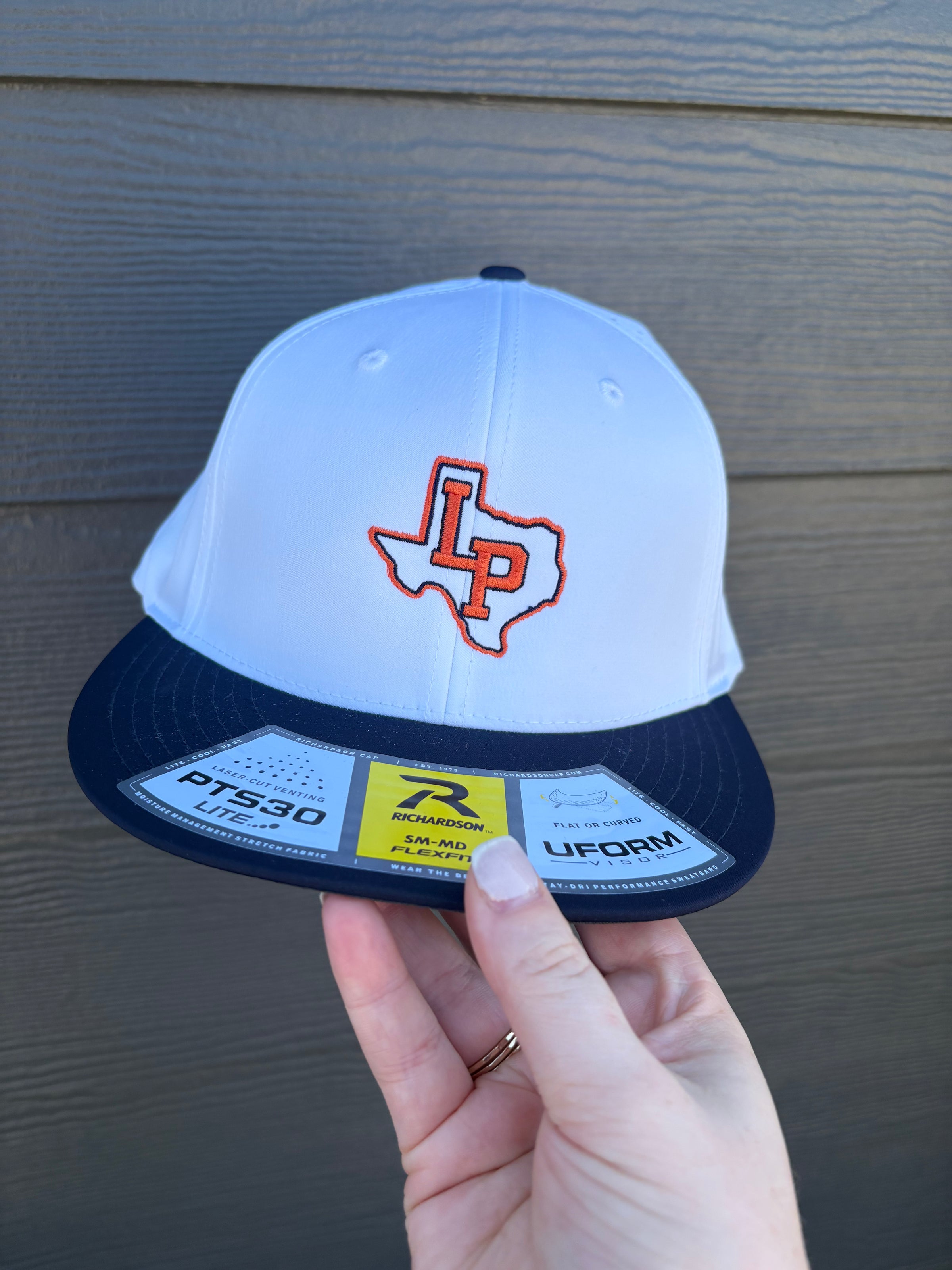Lady Patriots White With Navy Bill Fitted Richardson PTS30