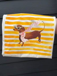 Couture Dachshund Stripe Shirt