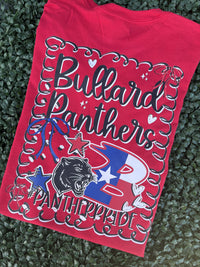 Preppy Bullard Panthers Front And Back Tee