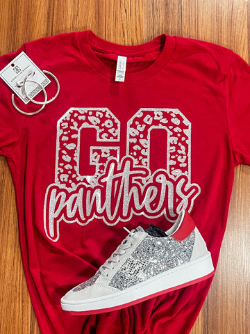 Glitter Go Panthers Tee