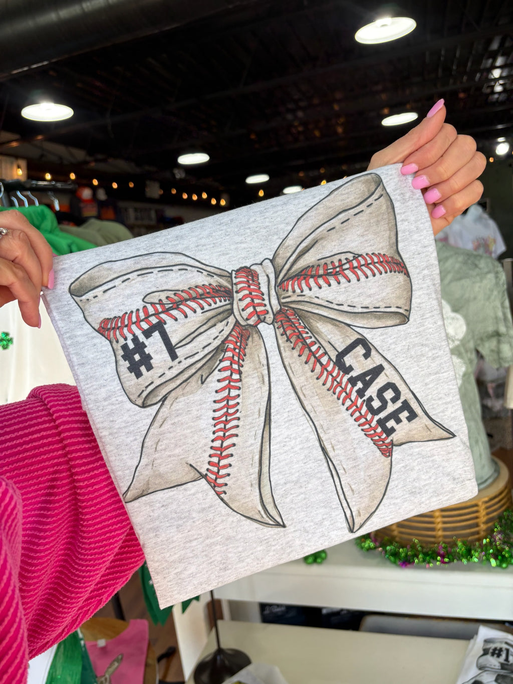 Baseball Bow Personalized with Name and Number – Simply Adorable Gifts