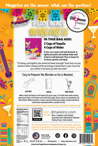 d'Marie Peach Mango Margarita Craft Cocktail Slush Mix