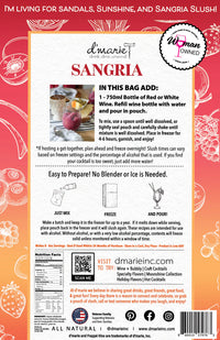 d'Marie Sangria Craft Cocktail Slush Mix