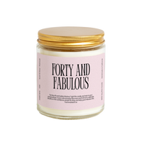 James Wax - 40th Birthday Forty and Fabulous Candle Birthday Gift