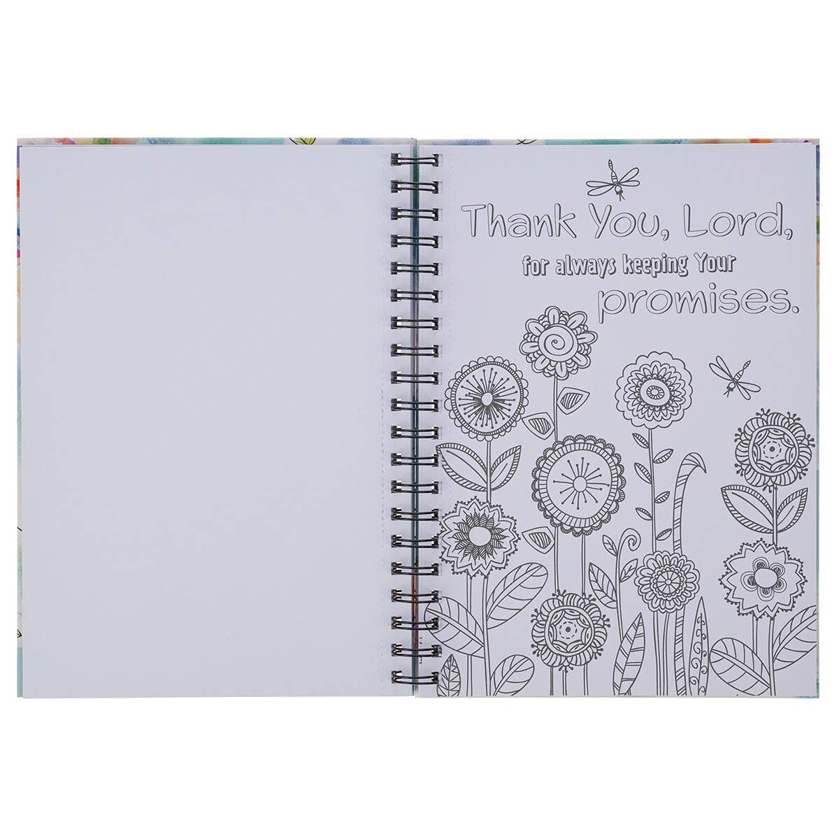 Christian Art Gifts - Coloring Book Spiral Prayers & Praises for Girls