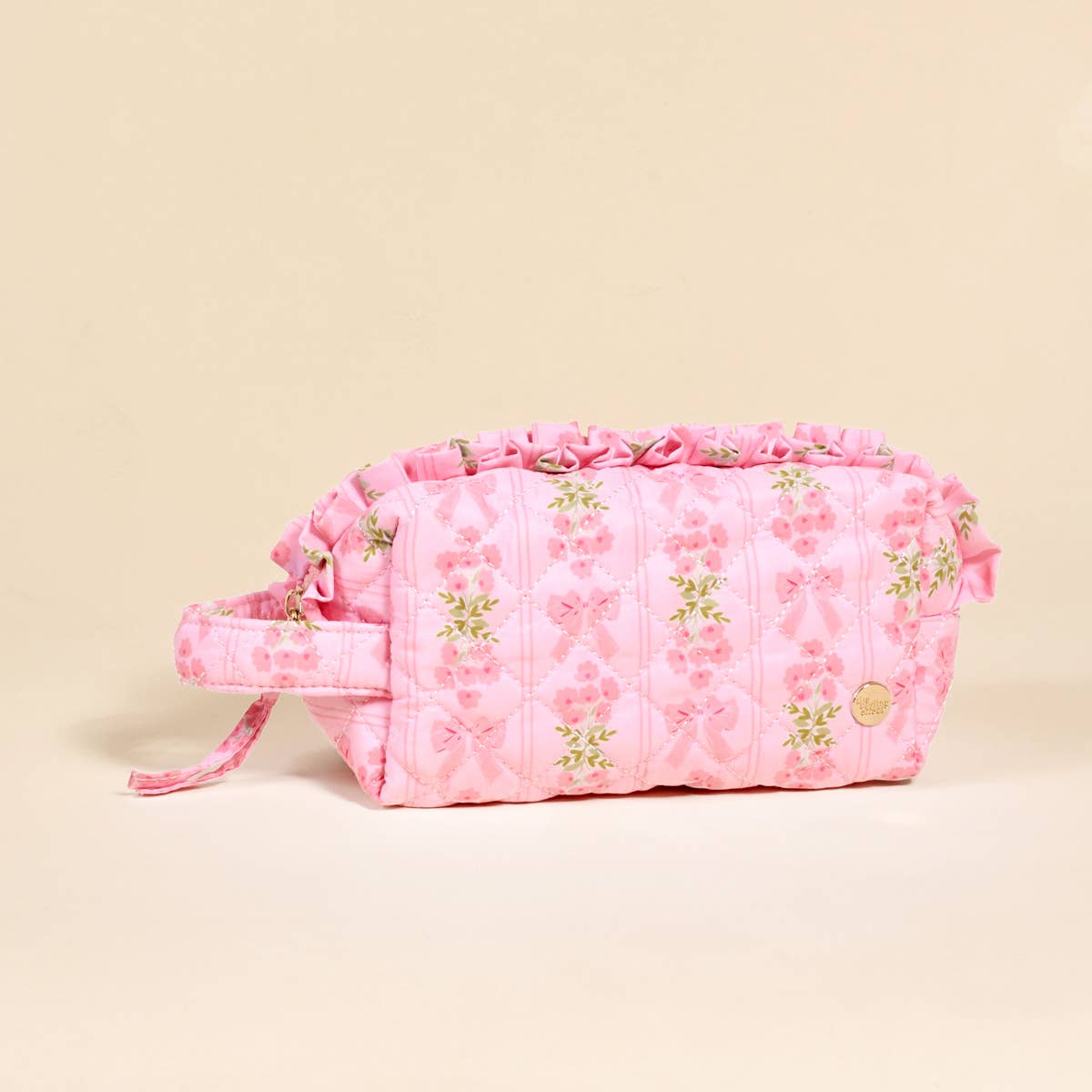 The Darling Effect Essentials Quilted Cosmetic Pouch–Oh So Fancy Pink