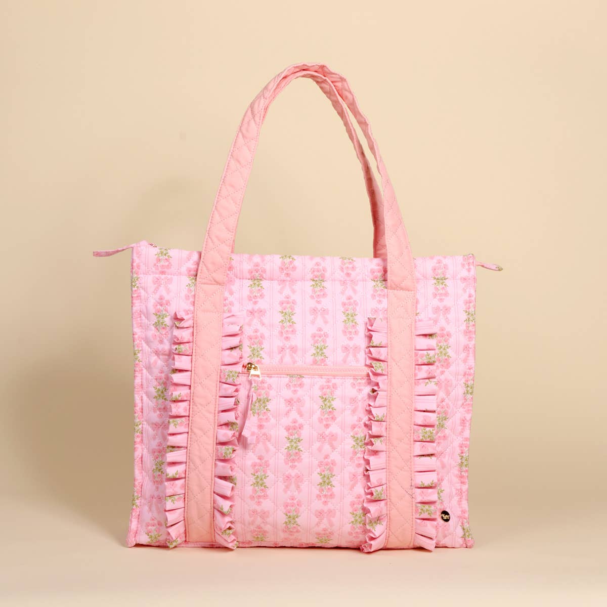 The Darling Effect The Everyday Quilted Tote Bag–Oh So Fancy Pink
