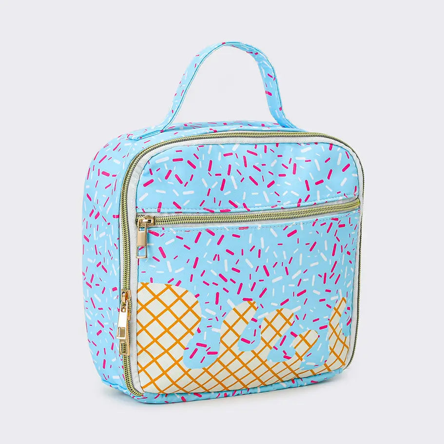 Blue Ice Cream Drip Lunchbox