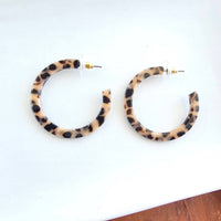 Camy Hoops - Cheetah // Jewelry, Earrings, Fall