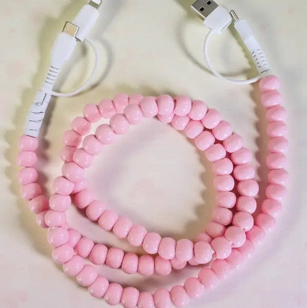 Bubblegum Beaded Charger