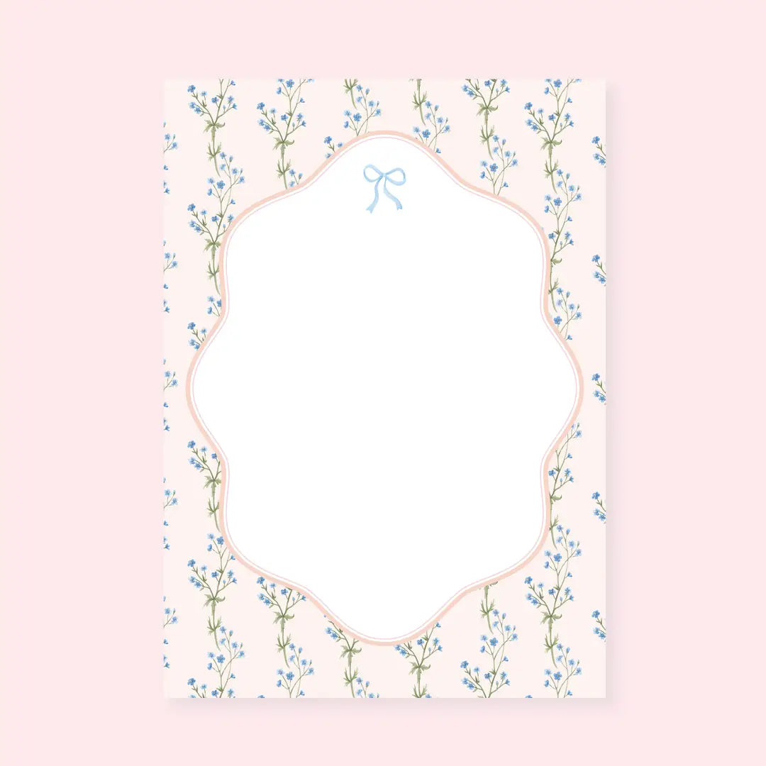 Floral Bow Notepad