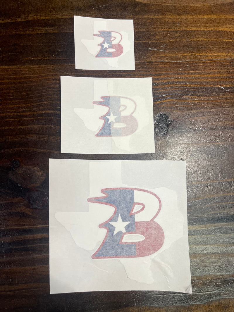 Texas Bullard B Car Decal