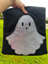 Ghost Sequin Applique Sweatshirt | Cozy Sparkle Halloween Pullover