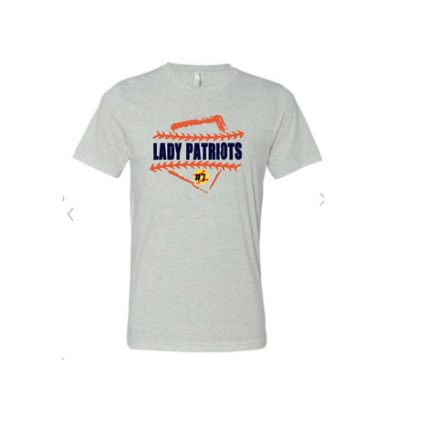 Lady Patriots Home Plate Sublimation T-Shirt