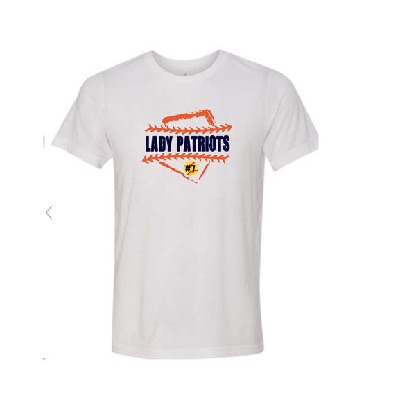 Lady Patriots Home Plate Sublimation T-Shirt